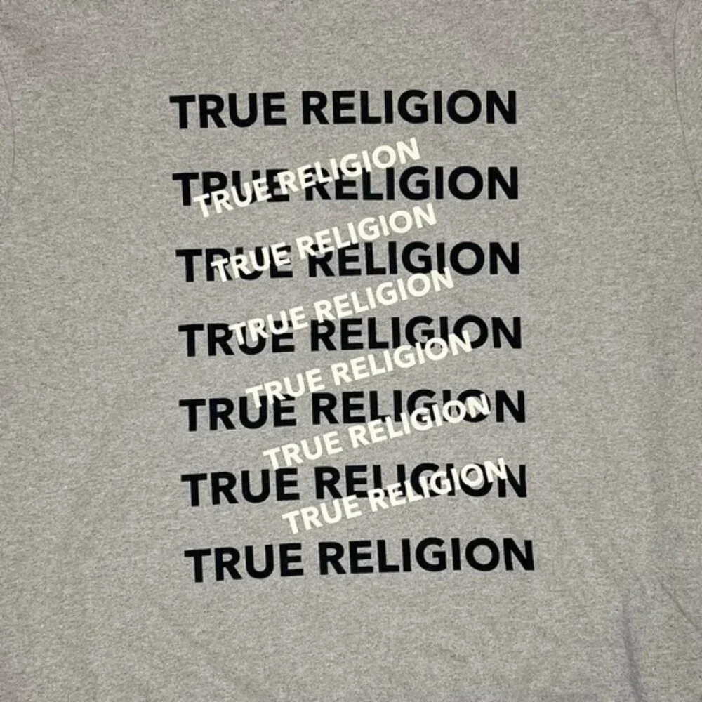 NWT TRUE RELIGION‎ Hoodie Pullover Sweater with Front pocket Style 108212 LARGE